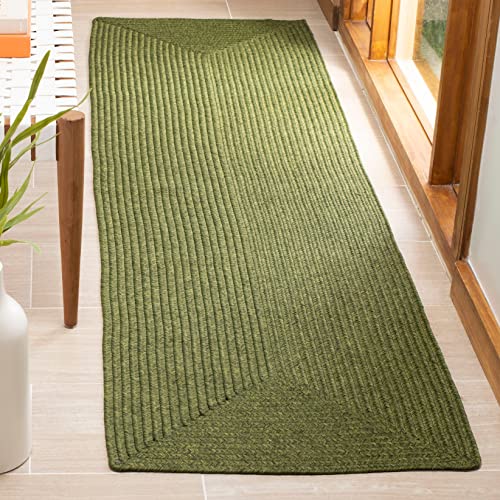 SAFAVIEH-Braided-Collection-3-x-5-Oval-Green-BRD315A-Handmade-Country-Cottage-Reversible-Area-Rug SAFAVIEH Braided Collection 3 x 5 Oval Green BRD315A Handmade Country Cottage Reversible Area Rug