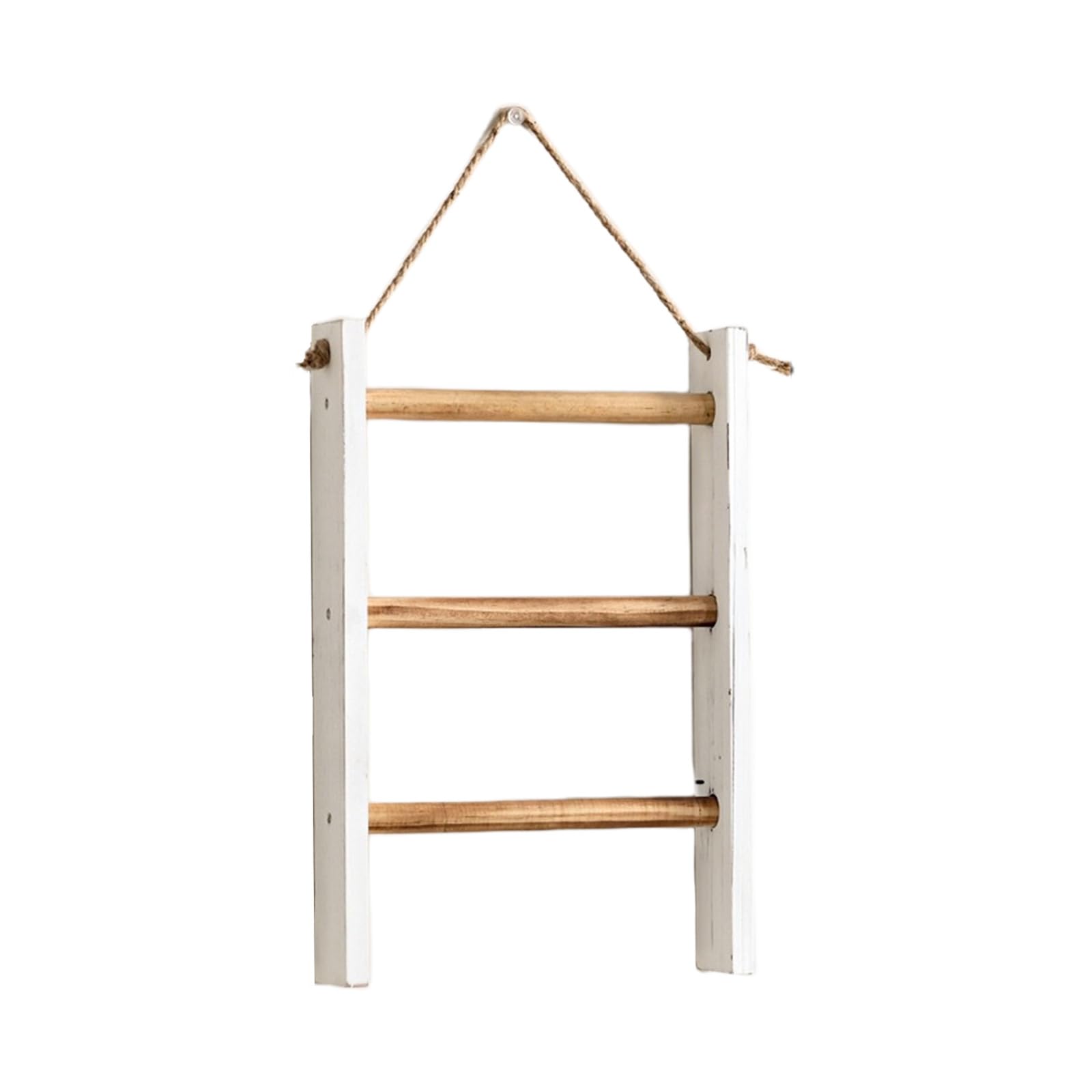 Uqezagpa Ladder Towel Rack Wood Bathroom Shelf for Home Decoration and Space Saving Storage Home Decoration Towel Holder