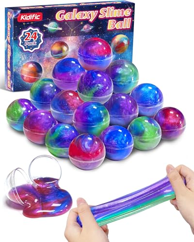 Image of 24 Pack Galaxy Slime Party Favors Classroom Prizes for Kids Teens 4-8, 8-12
