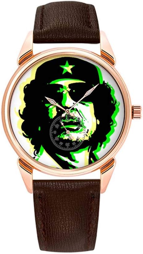 GIRLSIGHTFashion Waterproof Watch Minimalist Personality Pattern Watch - 260.Muammar Gaddafi