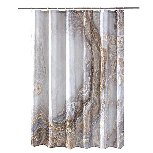 COSEVIER Shower Curtain Marble Texture for Bathroom, Polyester Fabric Waterproof Bathroom Decor,72x72 Inches,Stardard Size