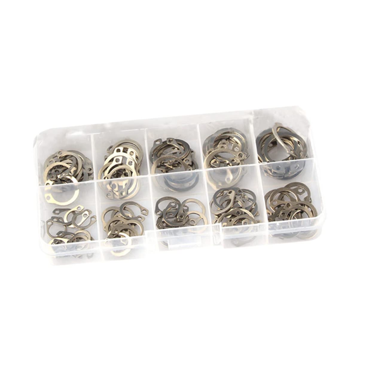 100pcs Stainless Steel Retaining Circlip Axle Ring Split Washer Easy Install