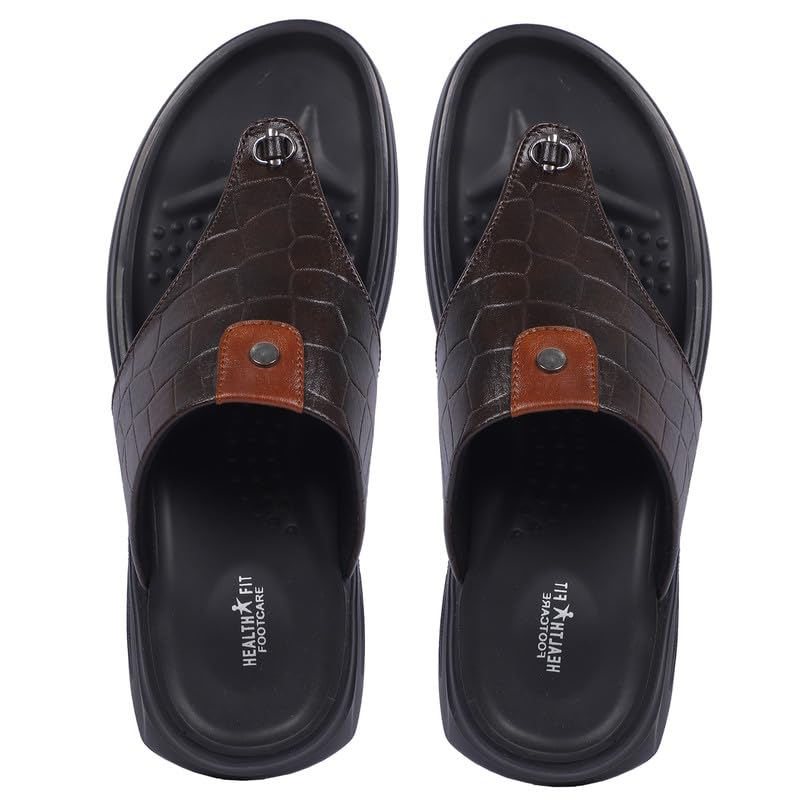 HEALTH FIT Super Soft Ortho Care Bounce Back Anti-Skid Water Resistant Slippers/Doctor Chappal & Footwear-Men 107 BR 6 UK (B0CSPVGD3V) Amazon Price History, Amazon Price Tracker
