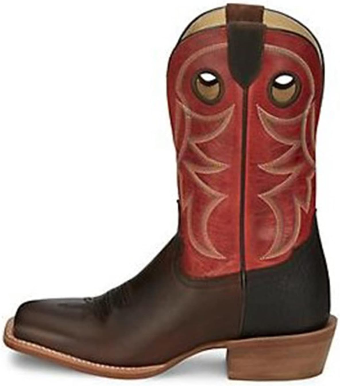 Tony Lama Men's Ronan Western Boot Broad Square Toe Chocolate 10 D(M) US