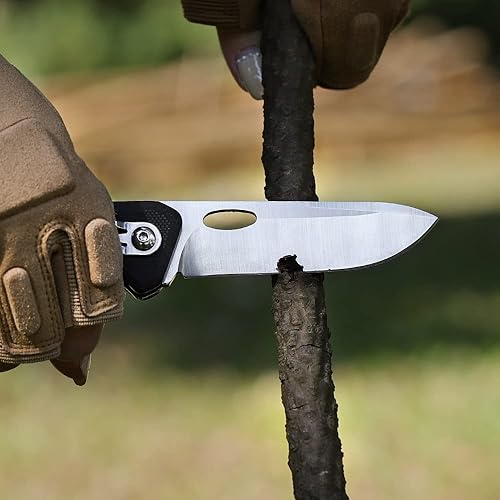 Miniatura 7 de Roxon Cuchillo de bolsillo plegable Phantasy mejorado S502U, mango G10, herramienta de bolsillo para equipo de supervivencia, cuchillo EDC cuchillo