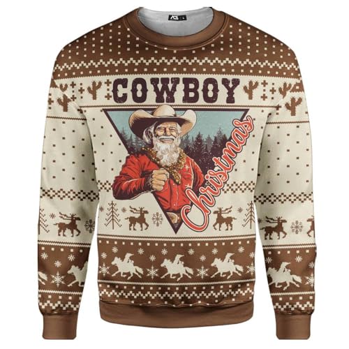 ACEPrints Funny Ugly Christmas Sweatshirts for Men Women for Men Women Polyester Sweatshirt