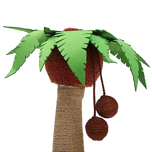Rascador para gato tipo árbol con casa y bola colgante miniatura 4