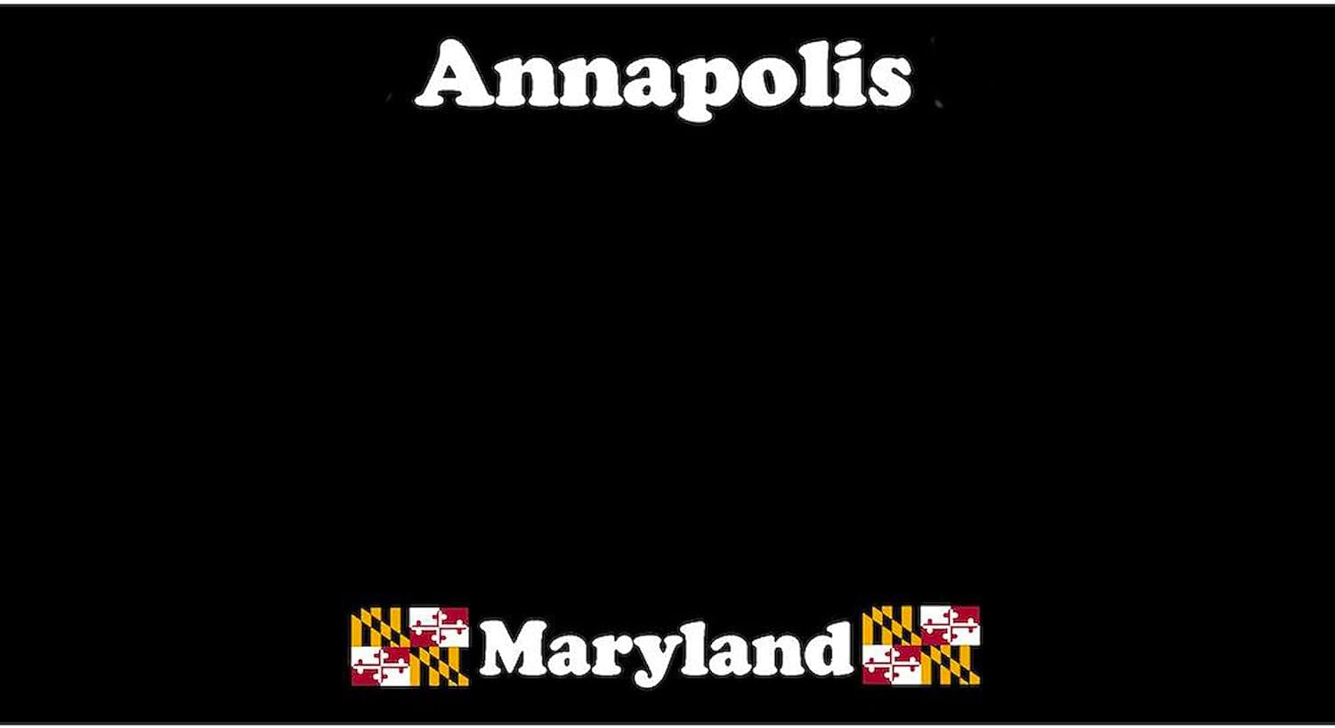 CafePress Annapolis MD License Plate Holder Aluminum License Plate Frame, License Tag Holder