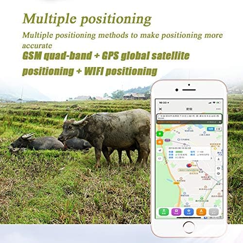 Collare GPS di localizzazione per bestiame e pecore, ricarica solare automatica, design impermeabile, monitoraggio sempre e ovunque – Dispositivo antifurto dedicato al ranch
