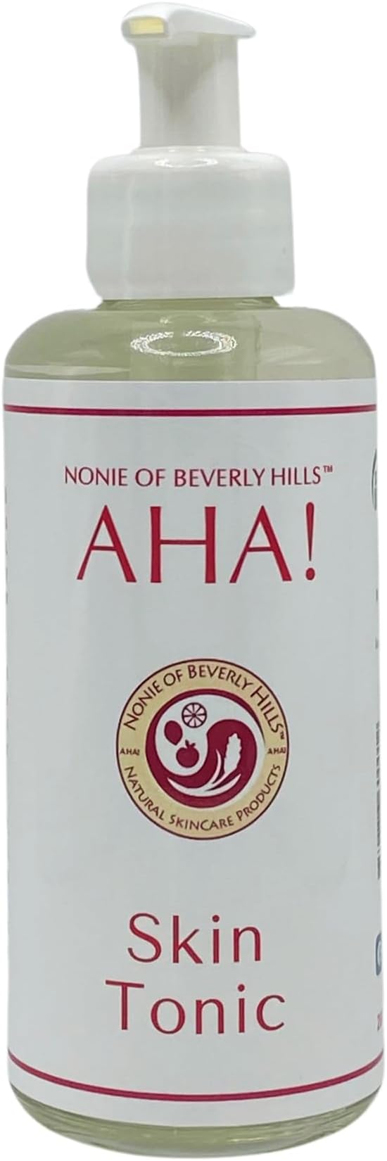 AHA Skin Tonic – All-Natural & Gentle Exfoliating Toner – 100% Vegan & Organic – with Apple Cider Vinegar, Grapefruit Seed Extract & Citrus Blend – Made in the USA