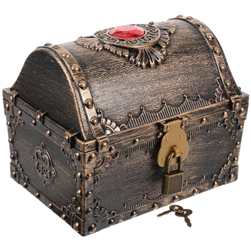 Coffre de Pirates en Bois 29 x 21,5 x 19 cm - DIY & Décoration