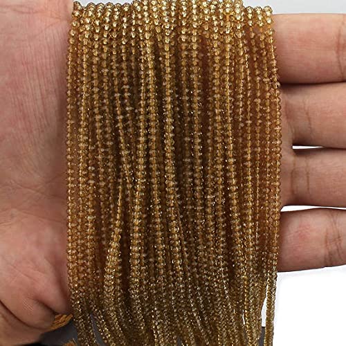 Perles en quartz bière hydro 3mm de qualité supérieure pour joaillerie