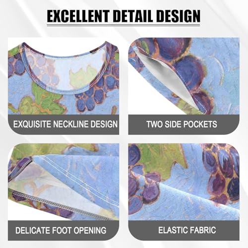 Boys 2 Piecing Pajama Set Lovely Sleepy Pj Shorts for Child Play Wear 6Y Grape Fruit Blue Art Painting pijama para jovenes hombres4