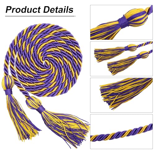 Image of GraduationMall Graduation Honor Cord 68 inch PurpleGold