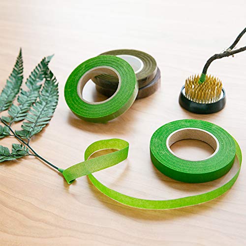 Cinvo 4 Rolls 1/2 Inch Florist Tape Floral Tape Flower Wrap Adhesive Waterproof Tape For Bouquet Stem Wrap Craft Projects Diy Handcrafts(4 Colors, 30Yard/Roll) #TOP4