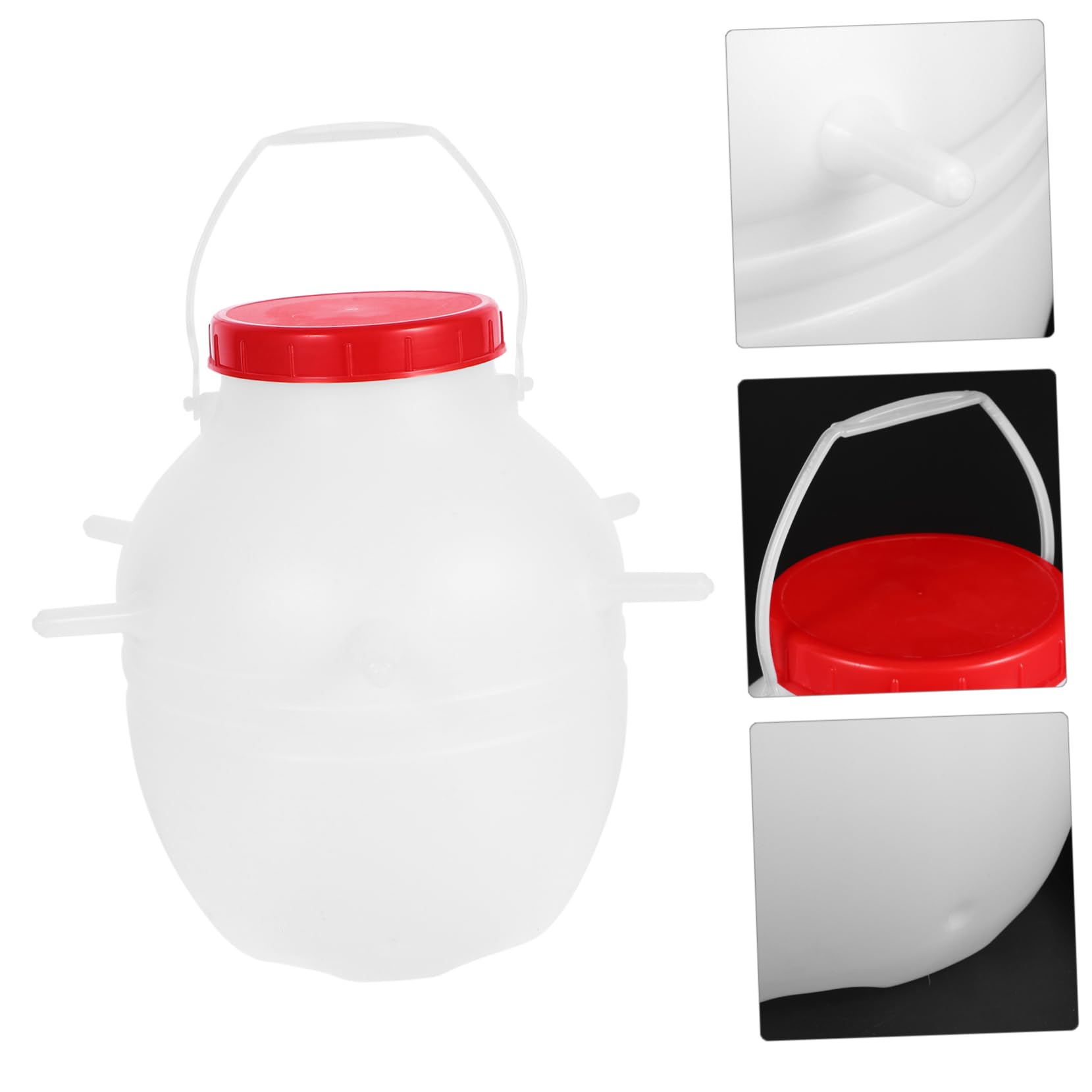 Biberon per Agnelli 8l in Plastica con Tettarelle in Silicone per Alimentazione di Capre, Vitelli, Animali Domestici di Piccola Taglia