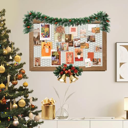 UISEBRT Malla de alambre de 20 m, galvanizada con capa protectora de PVC verde, malla de alambre de 43 x 28 mm, rejilla para conejos para bricolaje y decoración del hogar, malla de alambre ligera - imagen 9