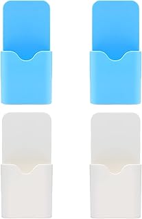 Boîte Rangement Porte-Stylo Magnétique Tableau Blanc Porte-Stylo Aimanté pot à Crayons Magnétique,pour Ranger Marqueurs,Organiseur pour Réfrigérateur,Bureau,Casier,et Autres Surfaces Magnétiques 4PCS