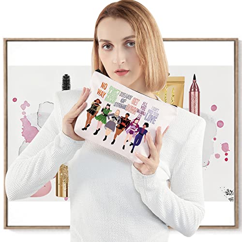 LEVLO Broadway Queen Cosmetic Make Up Bag Gift for Musical Theater Lover Six Queen Musical Make Up Zipper Pouch Bag for Women Girls Broadway Six Queen - Image 4