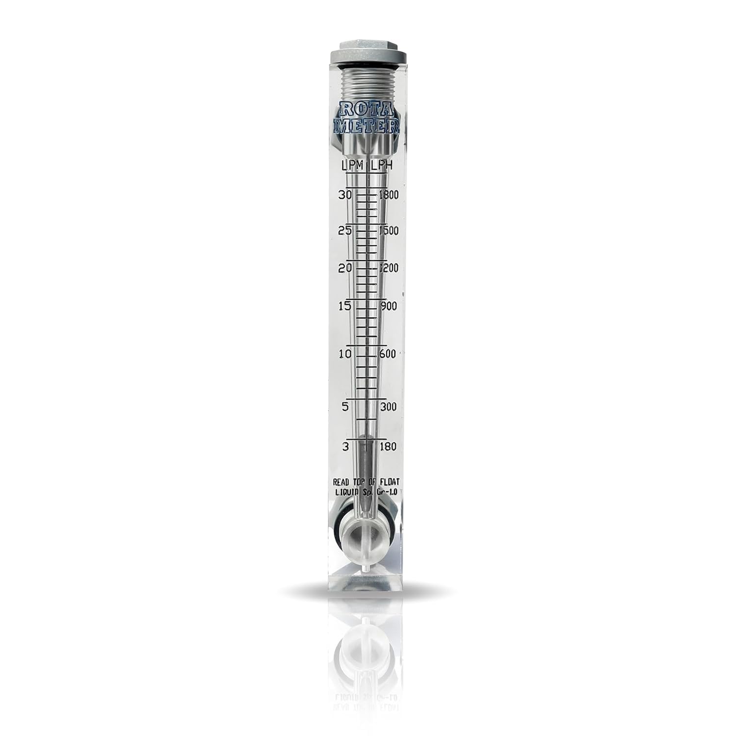 Industrial Rotameter, 1800 LPH Flow Rate, 1/2 Inch Panel Mount-picture-24