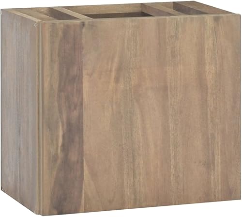 vidaXL Armario de pared, armario de espejo de tocador de baño montado en la pared, gabinete de almacenamiento debajo del fregadero para baño, estilo