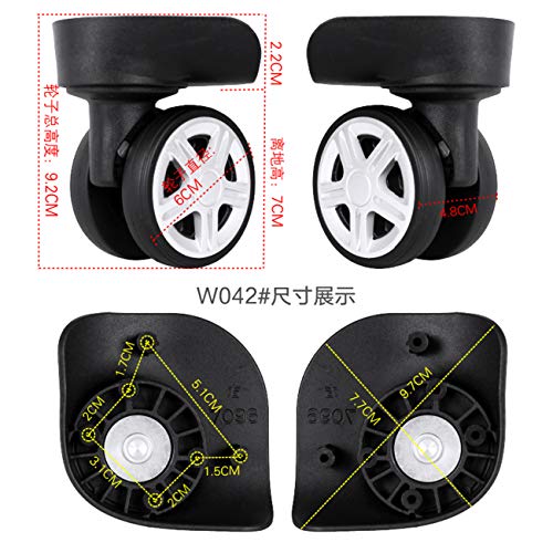 Luggage Suitcase Wheels Swivel Wheel Replacement Travel Suitcase Wheels Plastic Bearings Repair Set for Luggage Kits (W42-YF)2