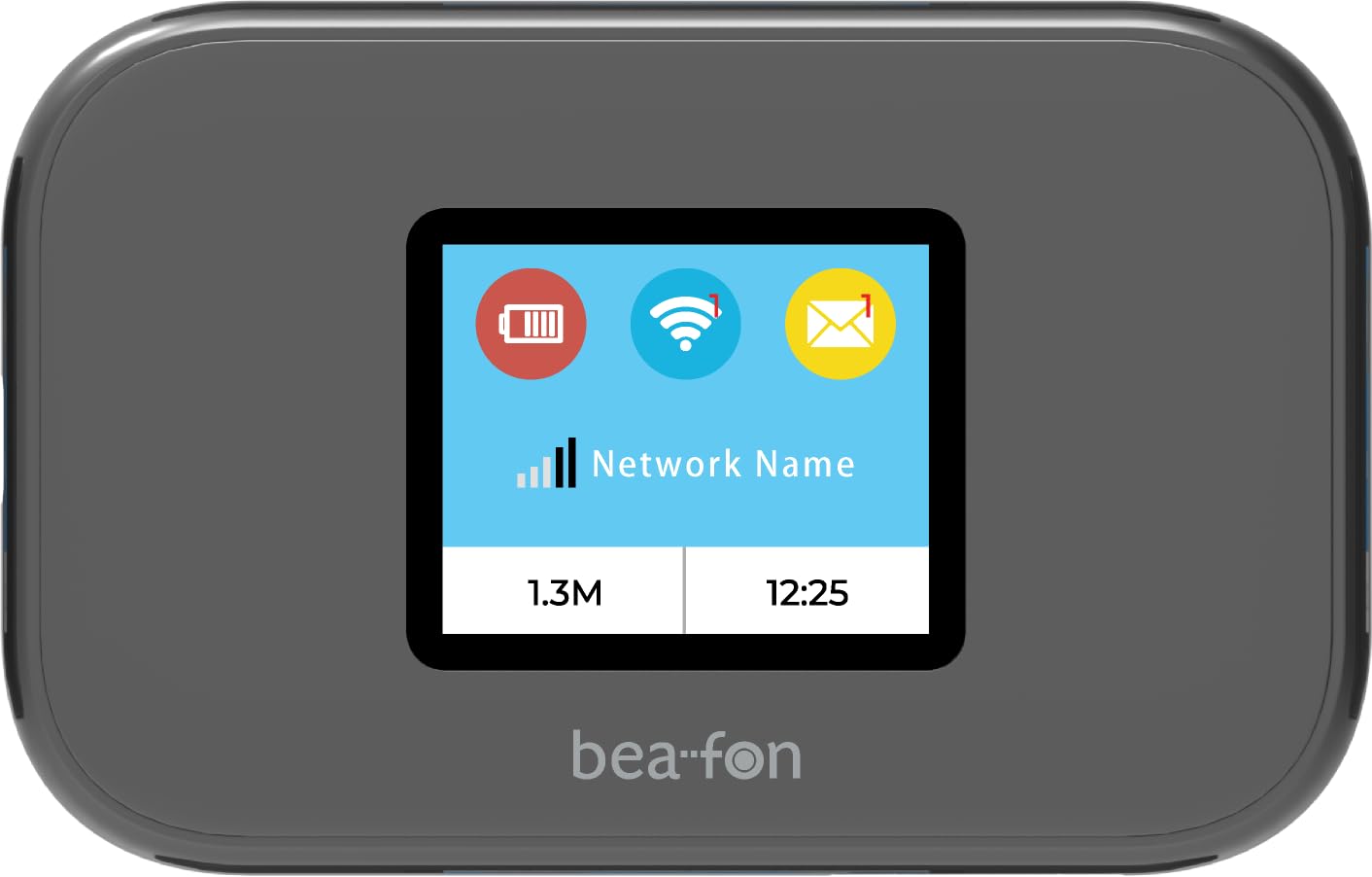 Bea-Fon MR3 4G Router MR3 4G Router mit CAT 6, Schwarz