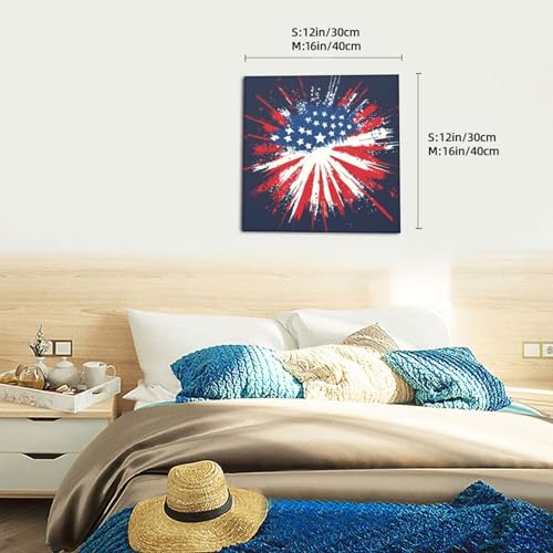 Cuadro decorativo Woshuwo con diseño de explosión circular, lienzo artístico enmarcado 6