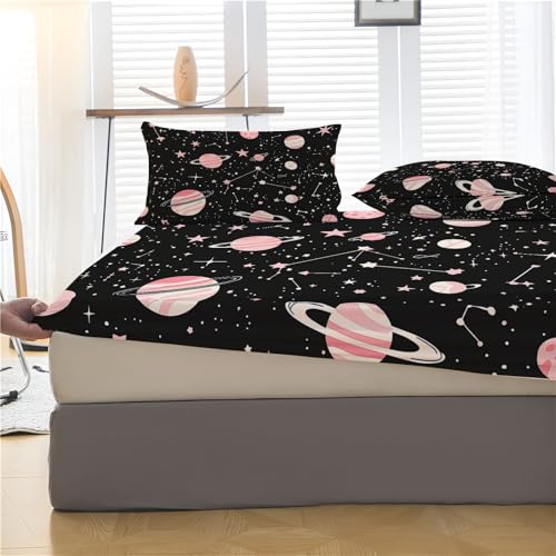 Housse protege matelas 180x200 drap housse élastique univers - 5
