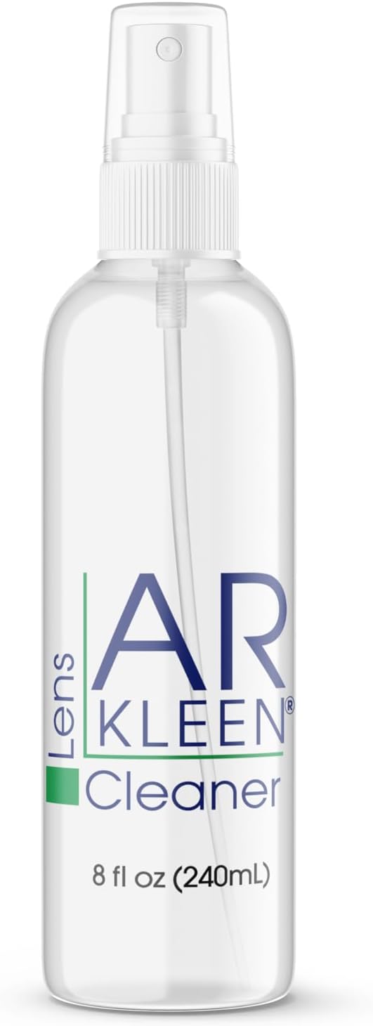 AR Kleen® 8oz Spray Pump | Multi-Purpose Lens Cleaner Safe For All Lenses & Screens | No Streaks | Ammonia and Alcohol Free