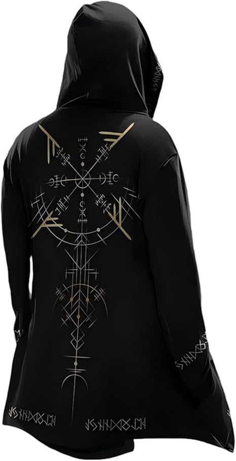 Sweat à Capuche Viking Pour Homme - Longueur Moyenne - Printemps