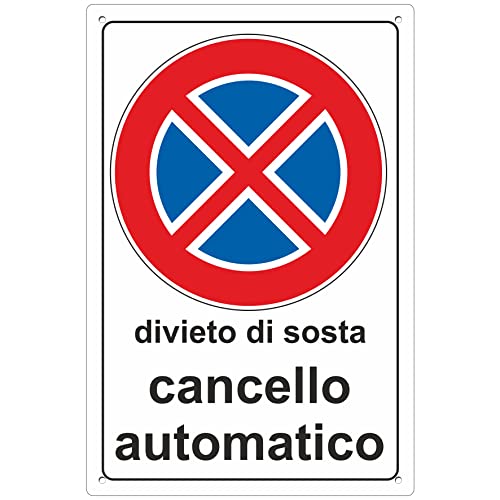 Cartello 'Cancello Automatico' In Alluminio 3mm - 20x30cm, Per Esterno/Interno, Made In Italy - Foto 6