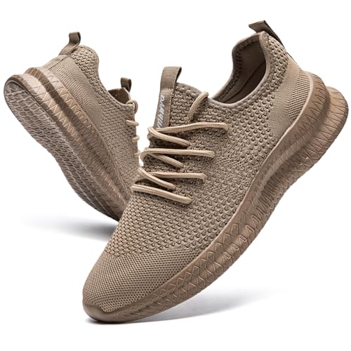Image of Men Non-Slip Work Shoes Tennis Gym Sneakers Breathable Slip Resistant Lightweight and Comfortable for All-Day Wear Sports and Walking