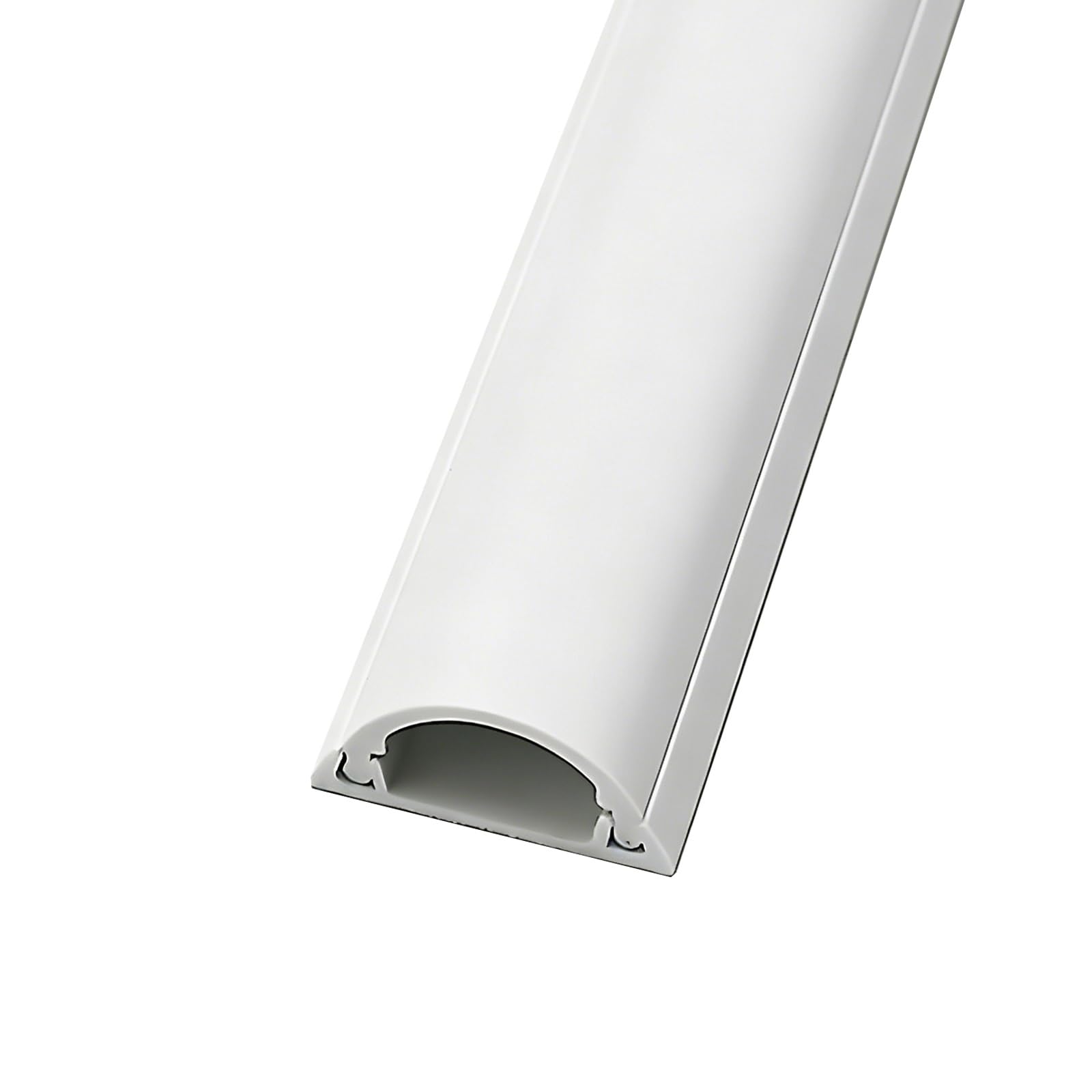 Canalina Passacavi 100cm Canalina Passacavi Adesiva in ​​PVC Autoadesiva Nascondi Cavi per Casa, Ufficio o Ambienti Esterni(White,3cm/1.2in)