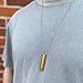 Anti Vaping Necklace, Breathlace Necklace Quit Smoking, Breathing Necklace for Anxiety Relief Breathing Exercise Device for Meditation, Stainless Steel Mindful Breathing Necklace (Gold)