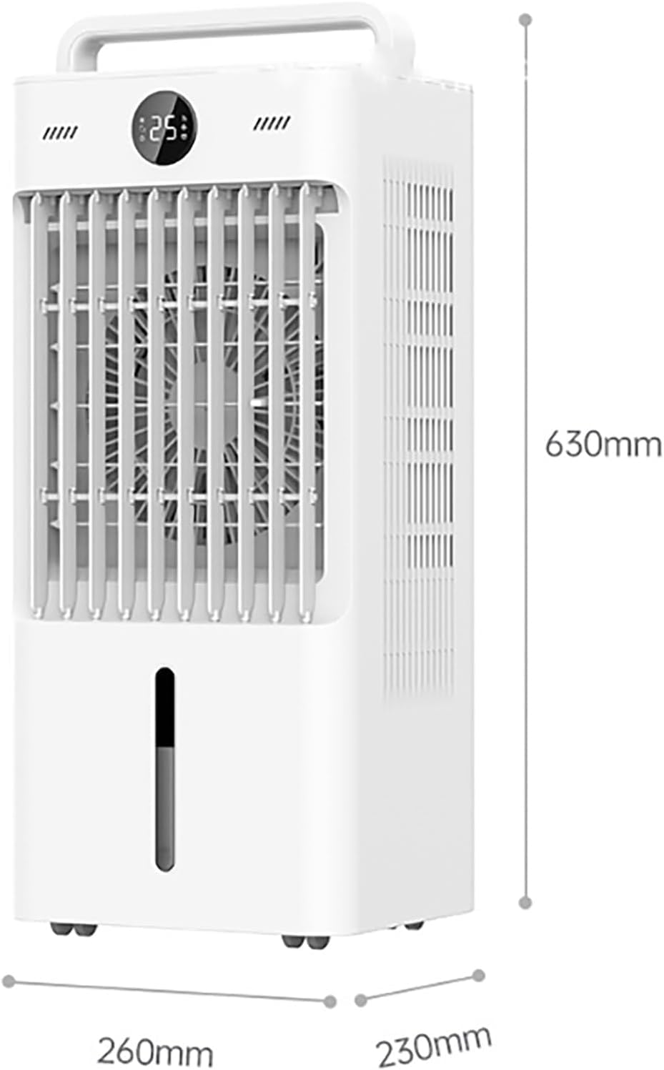 Unidad de aire acondicionado portátil 8100, baja energía con kit de instalación, temporizador, pantalla digital, ventilador de refrigeración 4 en 1 para el hogar, oficina, habitación