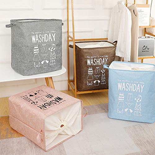 DOITOOL Saco de roupa suja dobrável de 1 unidade Recipiente de armazenamento de roupas sujas Grande