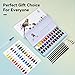 MeiLiang Watercolor Paint Set, 36 Colors in Portable Box with Metal Ring and 7 Paint Brushes, Art Supplies for Painting, Pretty Excellent Watercolor Set for Artists, Hobbyists, and Painting Lovers