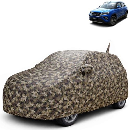 Image of KINGSWAY JungleTech 100% Waterproof Car Cover Only with Urban Cruiser (Year 2020 to 2023 - All Model) | Mirror and Antenna Pockets | Scratchproof | All Weather Car Body Cover