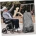 HAPINARY Elderly Scooter Cover Wheelchair Protector Easy to Install Sun Grey for Seniors Mobility