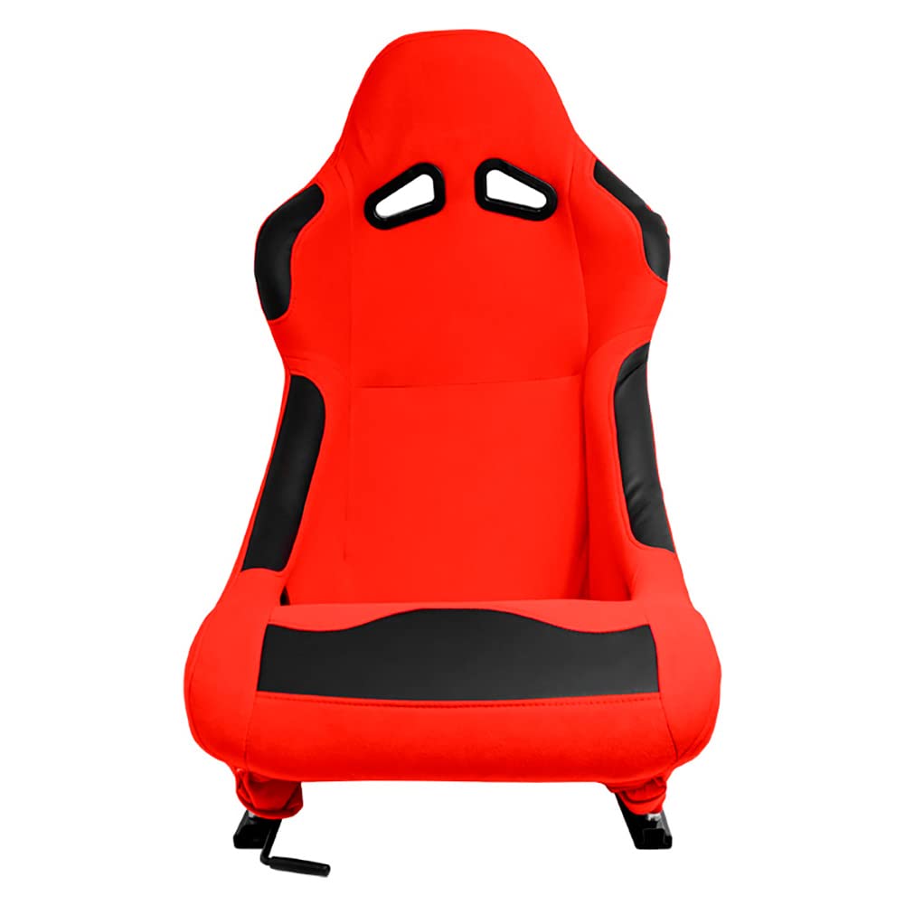 AutoStyle Siège baquet 'BW' - Rouge - Dossier fixe - incl. glissières