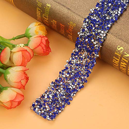 Rhinestone Ribbon, 3cm Width, 1 Yard Mesh Wrap Roll, Crystal Diamond Belt for Wedding Party Decorations Prom Dresses, Hair Clip Trim - Image 3