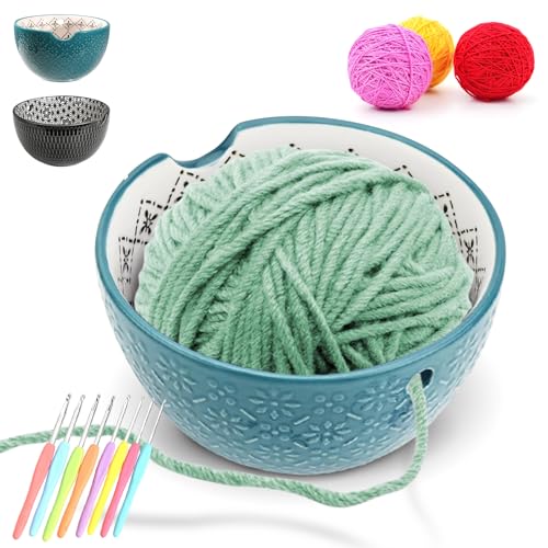 RANJIMA Wollschale, 15,5cm Garnschale für Keramik Handgefertigte Geschenk...