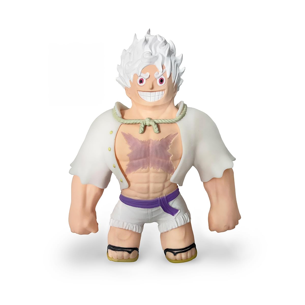 CICABOOM Elastikorps Fighter – Spielzeug dehnbar zum Verformen – Maxy Size 23 cm – One Piece – Luffy Gear5