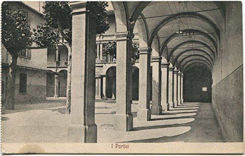 1916 Faenza Istituto Salesiano portici colonne interno cortile Ravenna FP B/N VG Cartolina Postale