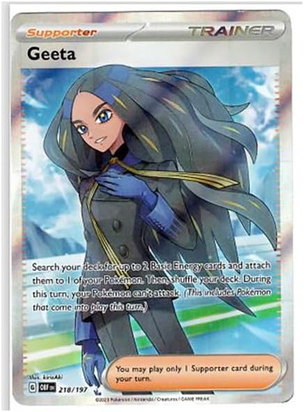 Pokemon - Geeta 218/197 - Obsidian Flames - Ultra Rare - Full Art