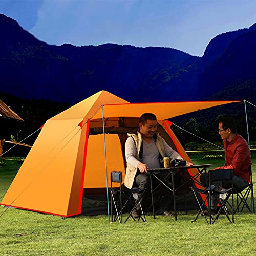 Tente camping 4 personnes à montage rapide, tente automatique étanche contre la pluie et le vent