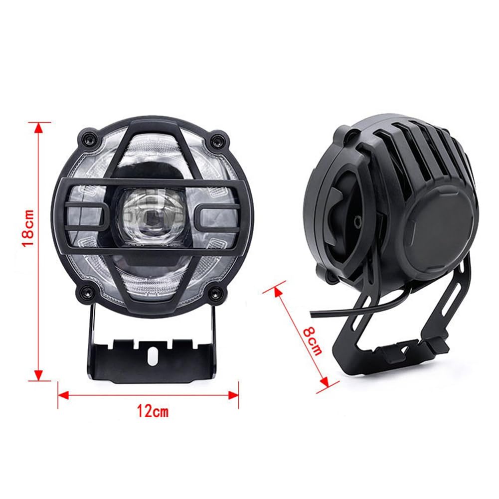 per Bici Elettrica 36V 48V Clacson per Bicicletta Elettrica Luce Impermeabile in Lega di Alluminio Anteriore per Guida Notturna
