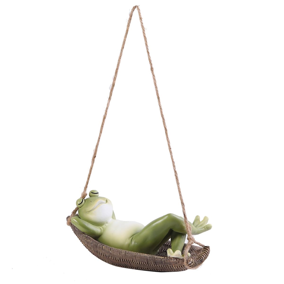 Grenouille en résine résistant aux intempéries pour décoration suspendue extérieure