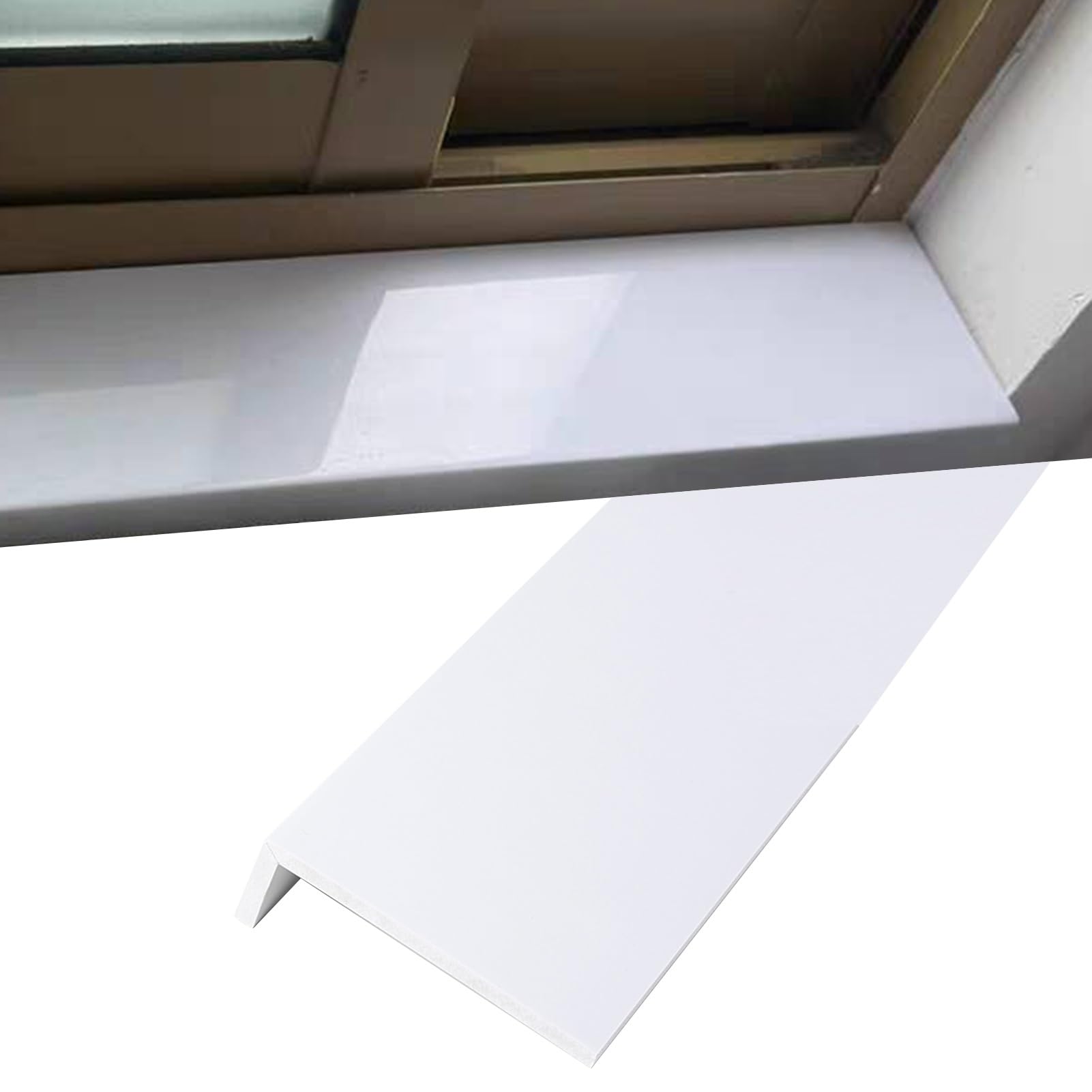Protector de alféizar acrílico adiós a las manchas de humedad en ventanas con placa de tapado